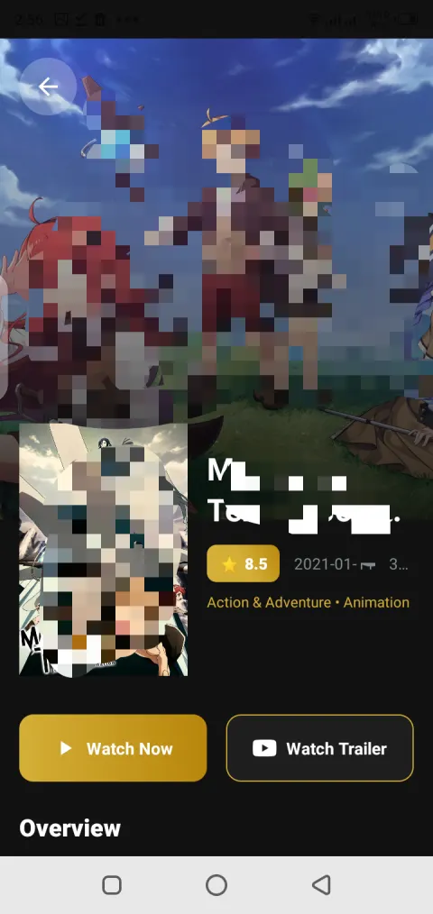 AniWatch app anime discovery view